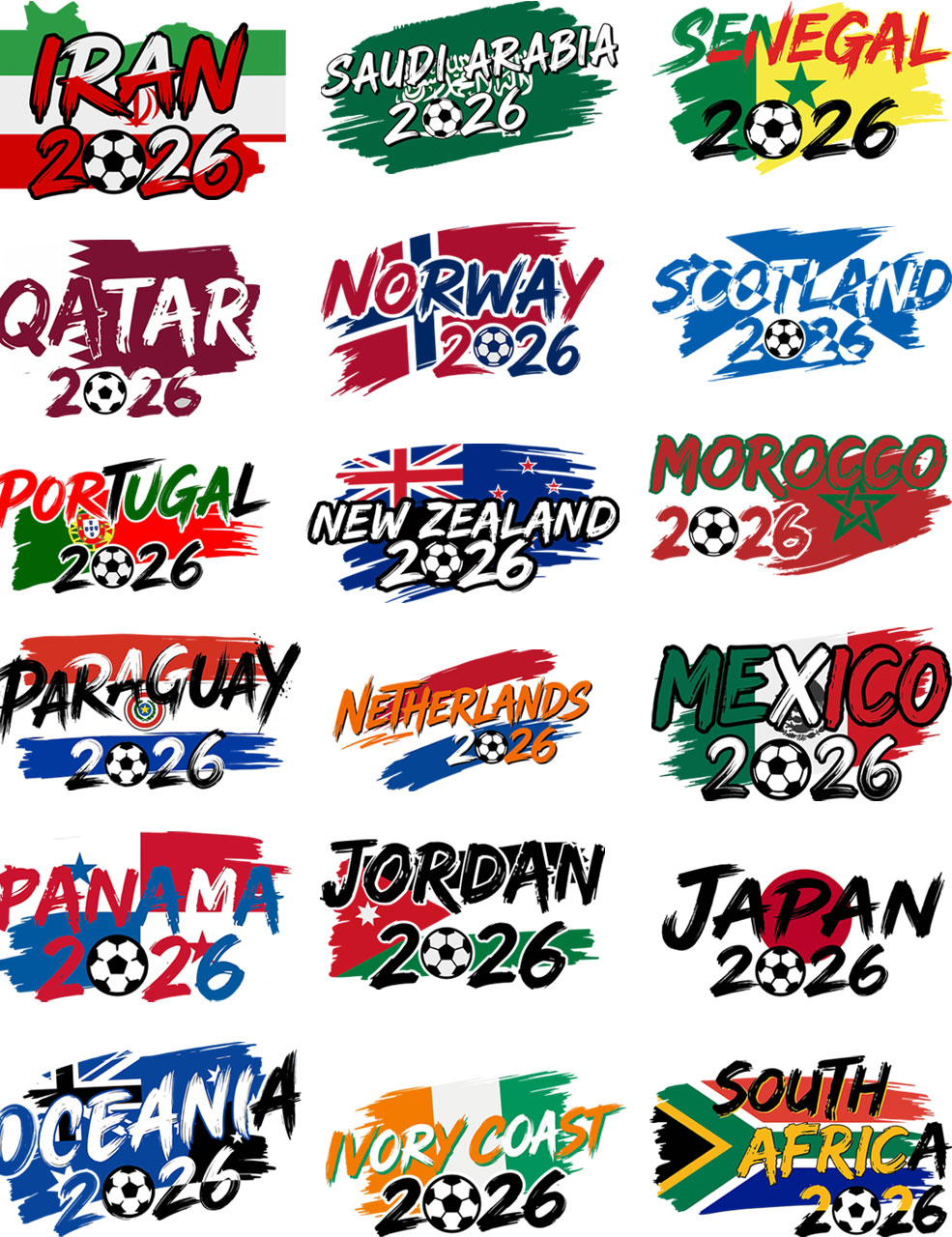 Custom 2026 Retro World Cup T-Shirt