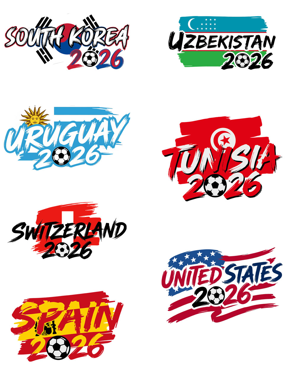 Custom 2026 Retro World Cup T-Shirt