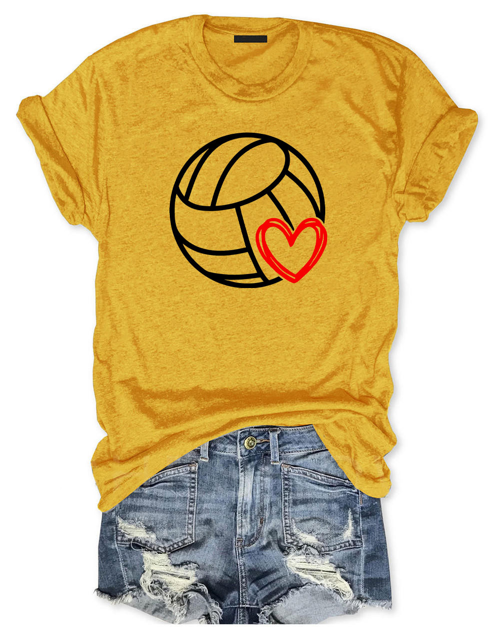 Volleyball Heart T-shirt