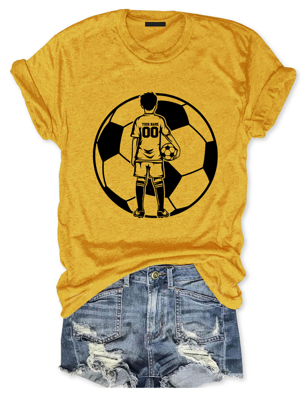 Custom Football Kid Player T-shirt
