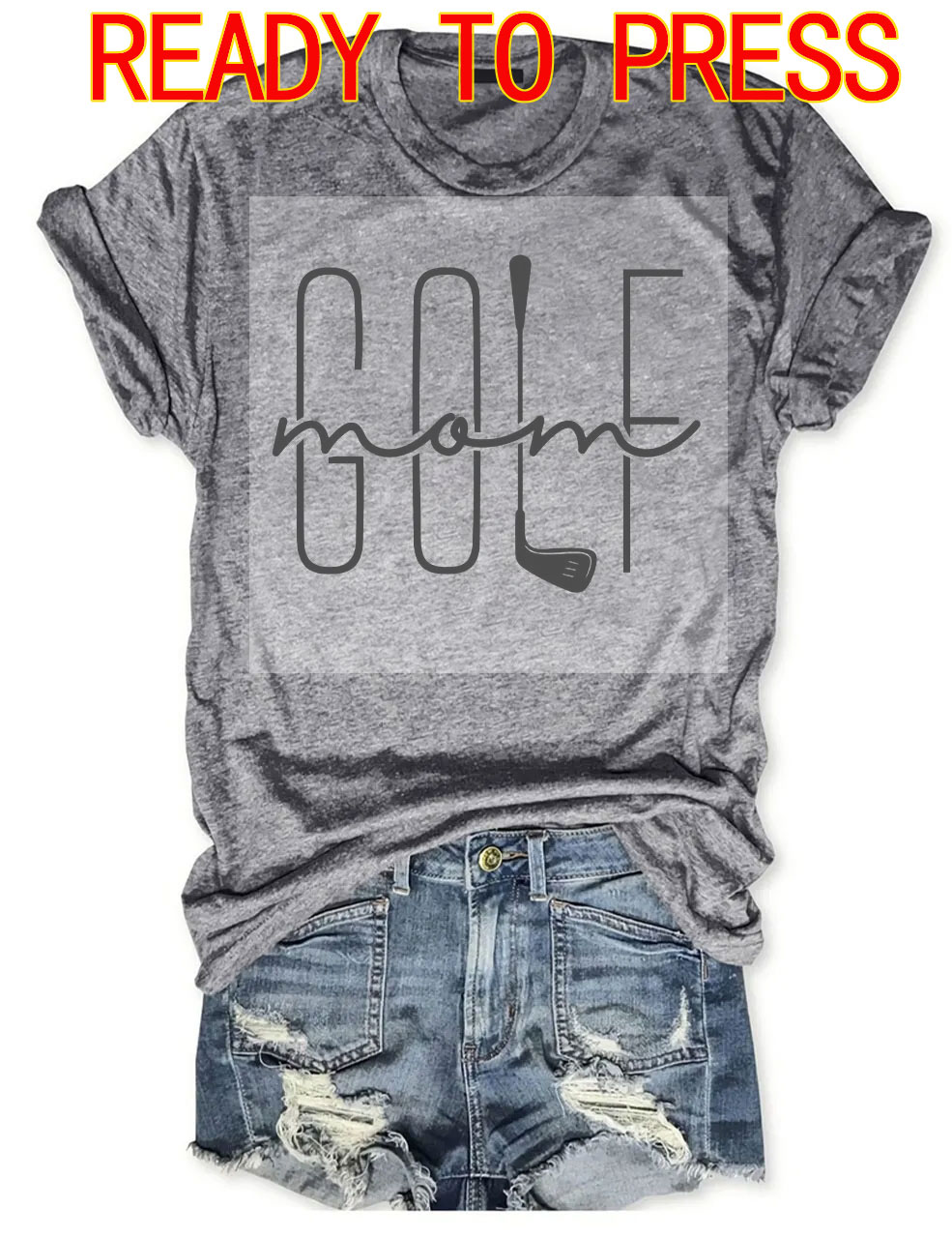 Golf Mom DTF Heat Transfer