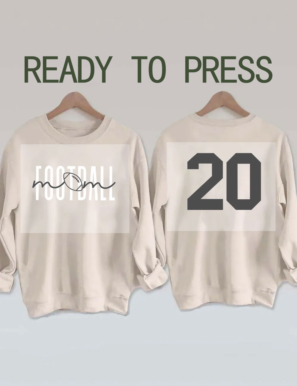 Custom Football Mom DTF Heat Transfer