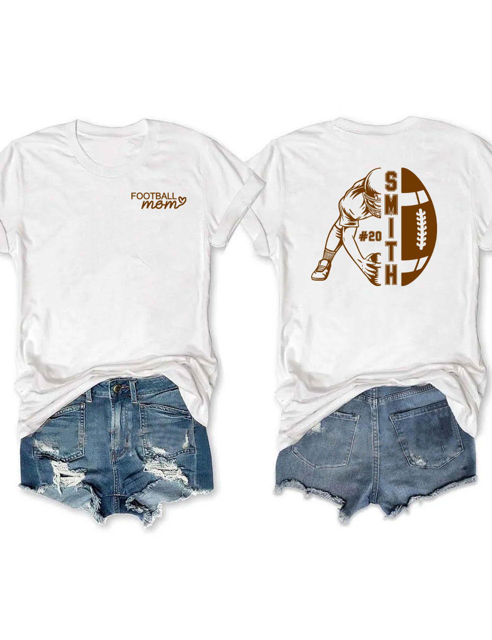 Football Mom Custom T-shirt