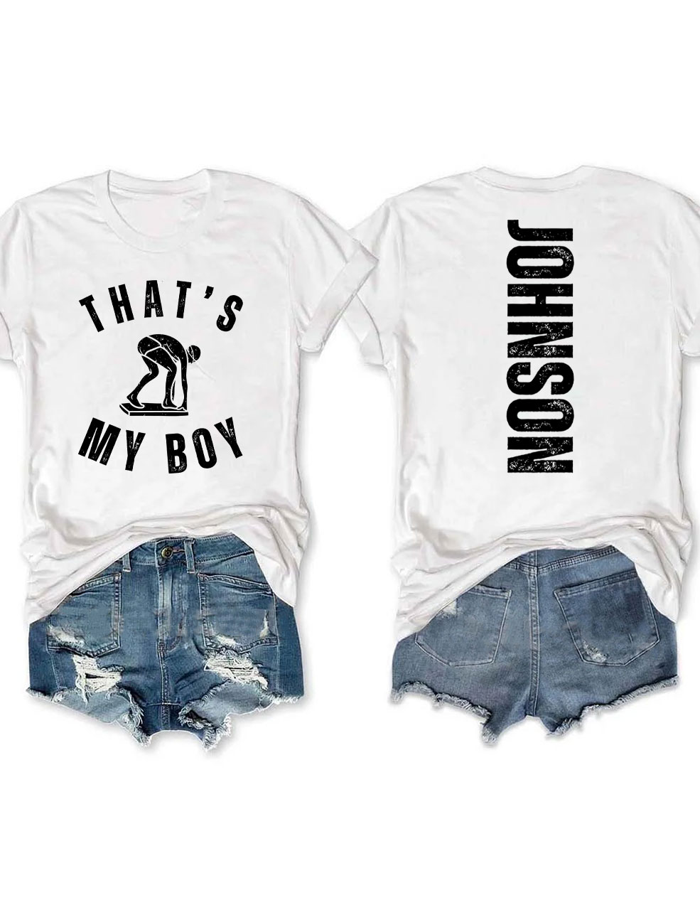 Custom That's My Boy Swim Mom T-shirt