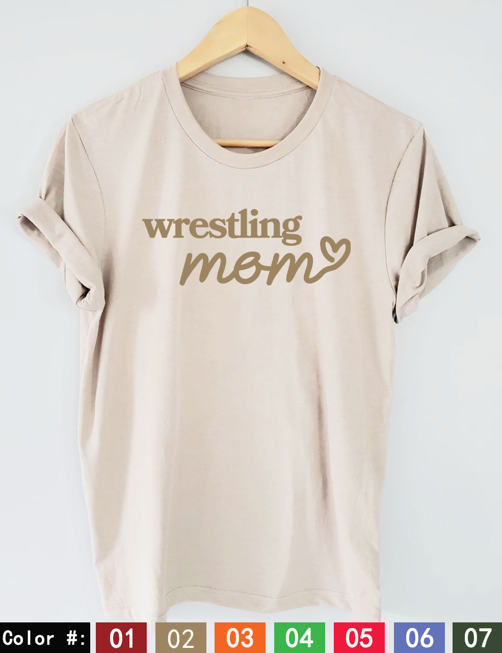 Custom Wrestling Mom T-shirt