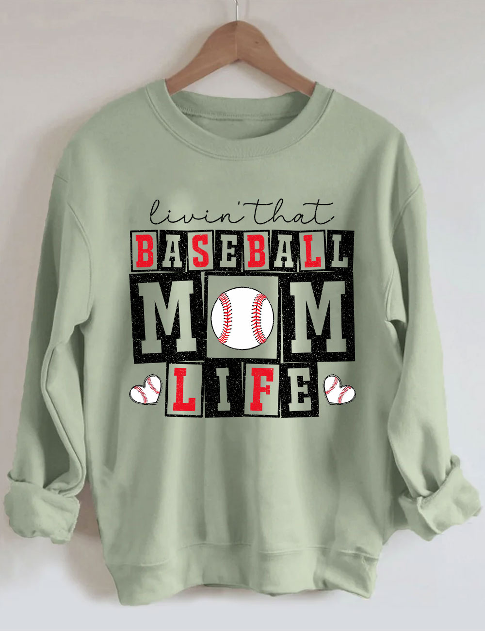 Baseball Mom Life  Sweatshirt