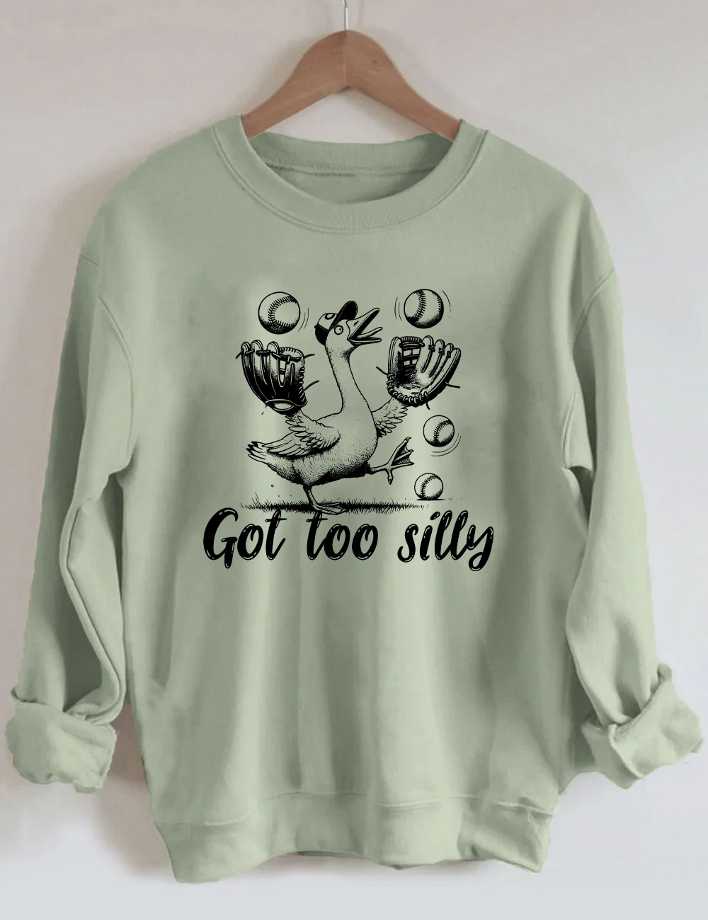 Silly Goose Baseball Meme Sweatshirt