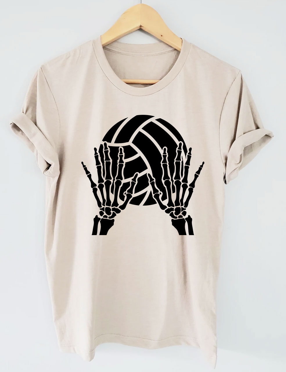 Volleyball Skeleton Hands T-shirt