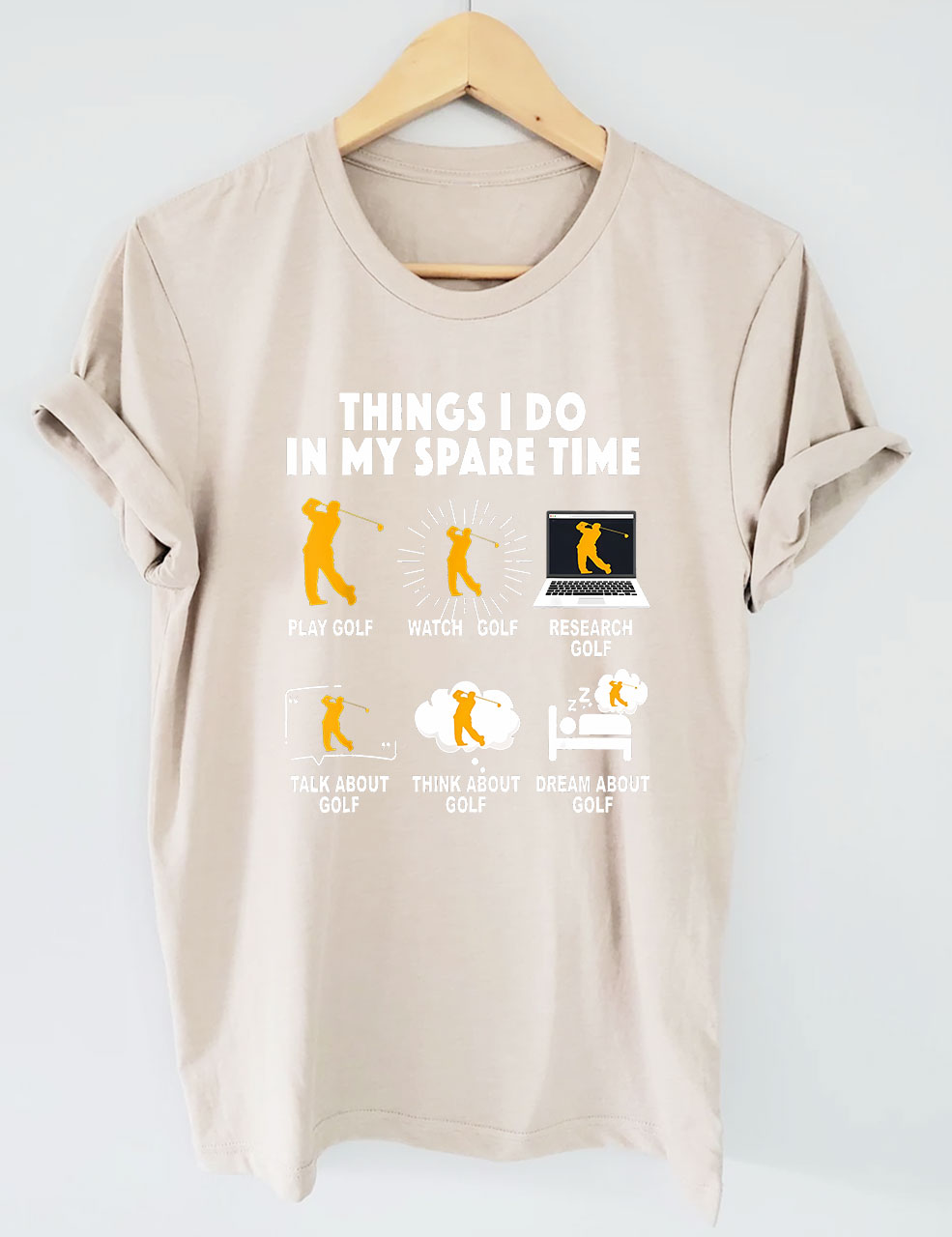 Things I Do In My Spare Time Funny Golfing T-shirt