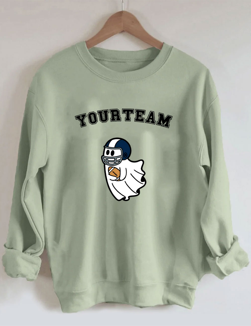 Custom Ghost Football Funny Sweatshirt