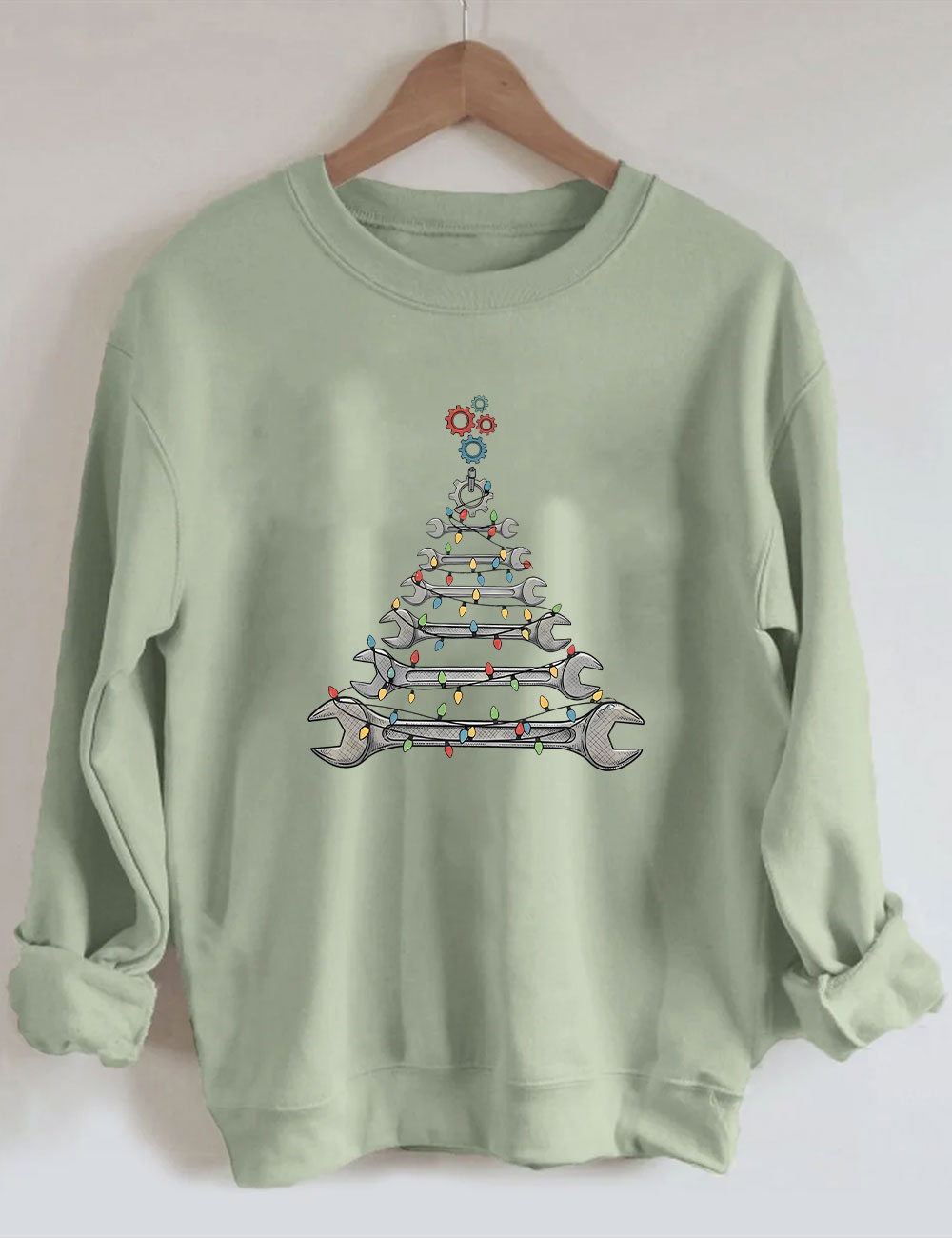 Mechanic Christmas Tree Sweatshirt
