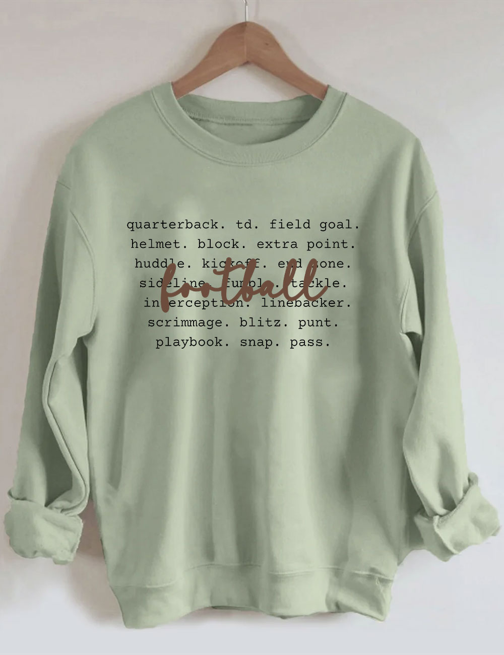 Football Words Funny Sweatshirt