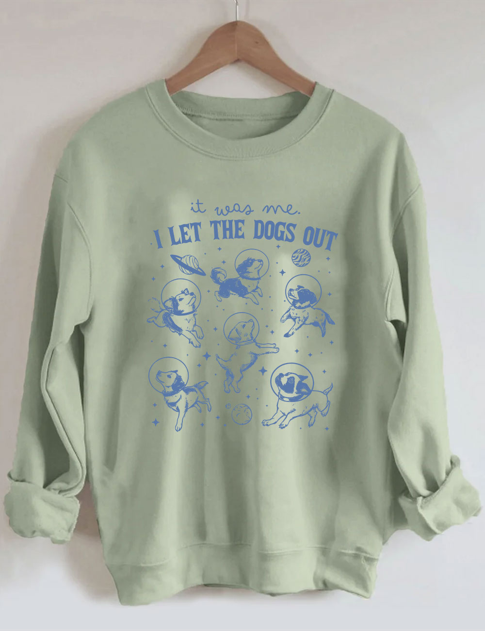 It Was Me I Let The Dogs Out Retro Sweatshirt
