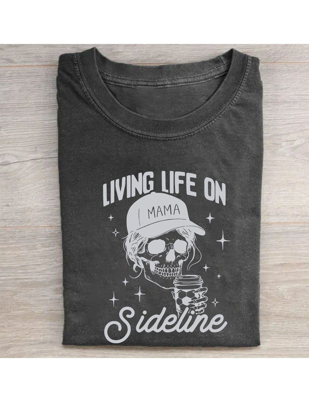 Living Life On Sideline Soccer Mom Funny T-Shirt