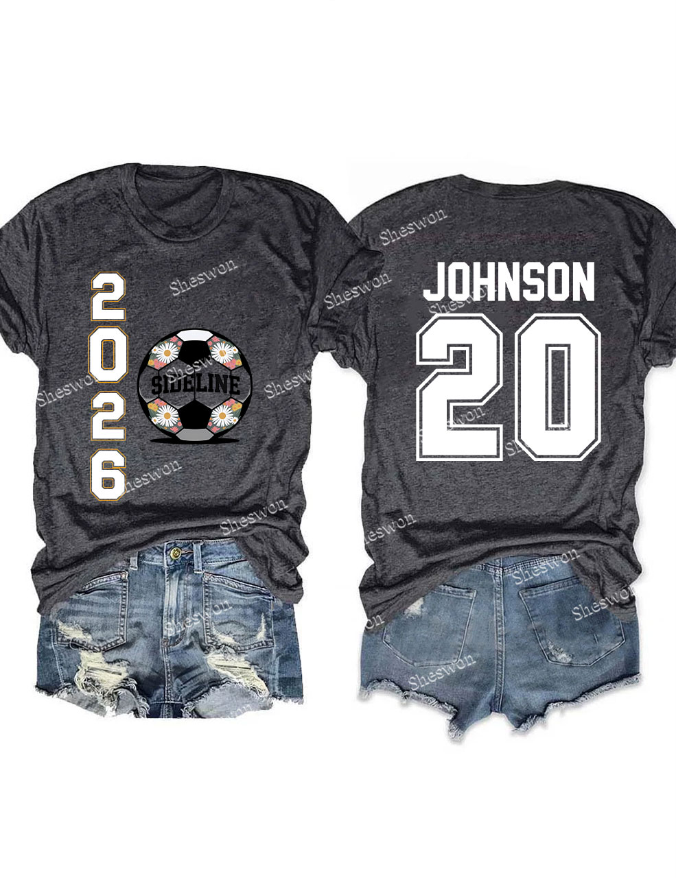 Custom Soccer 2026 sideline Funny T-shirt