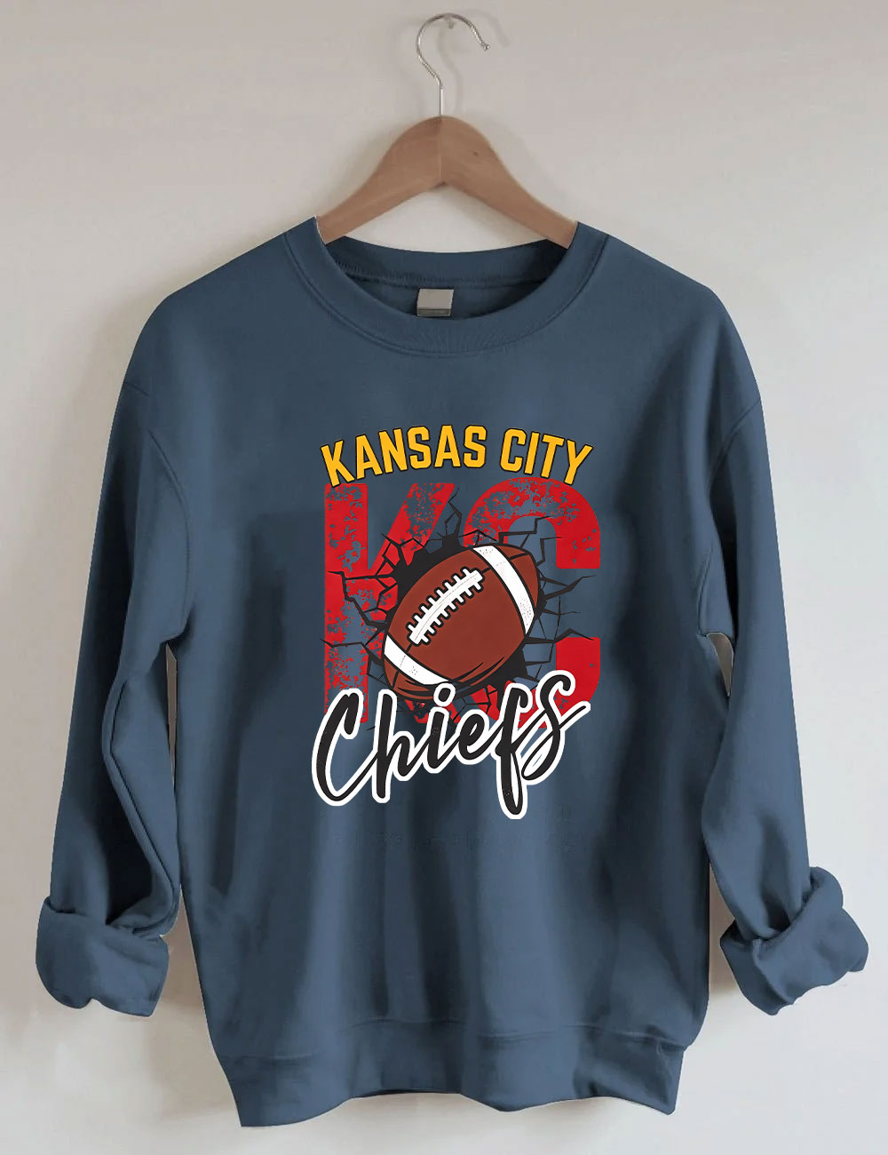 Kansas City Chiefs Football Helmet Sweatshirt