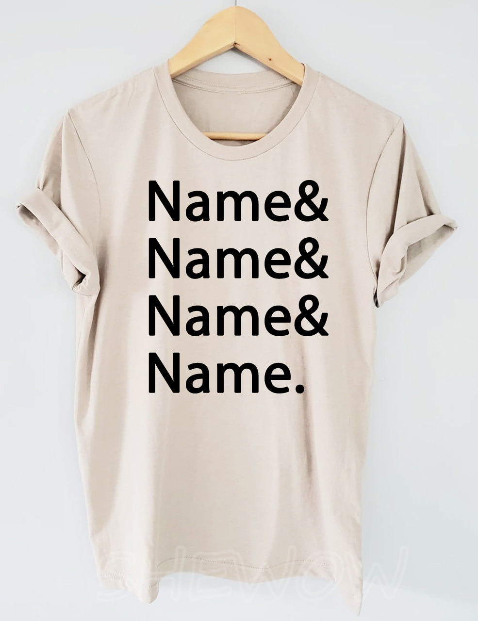 Custom Name List T-shirt