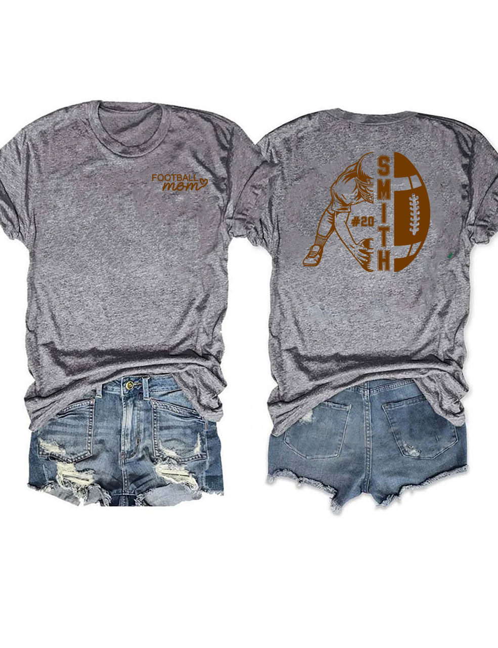 Football Mom Custom T-shirt