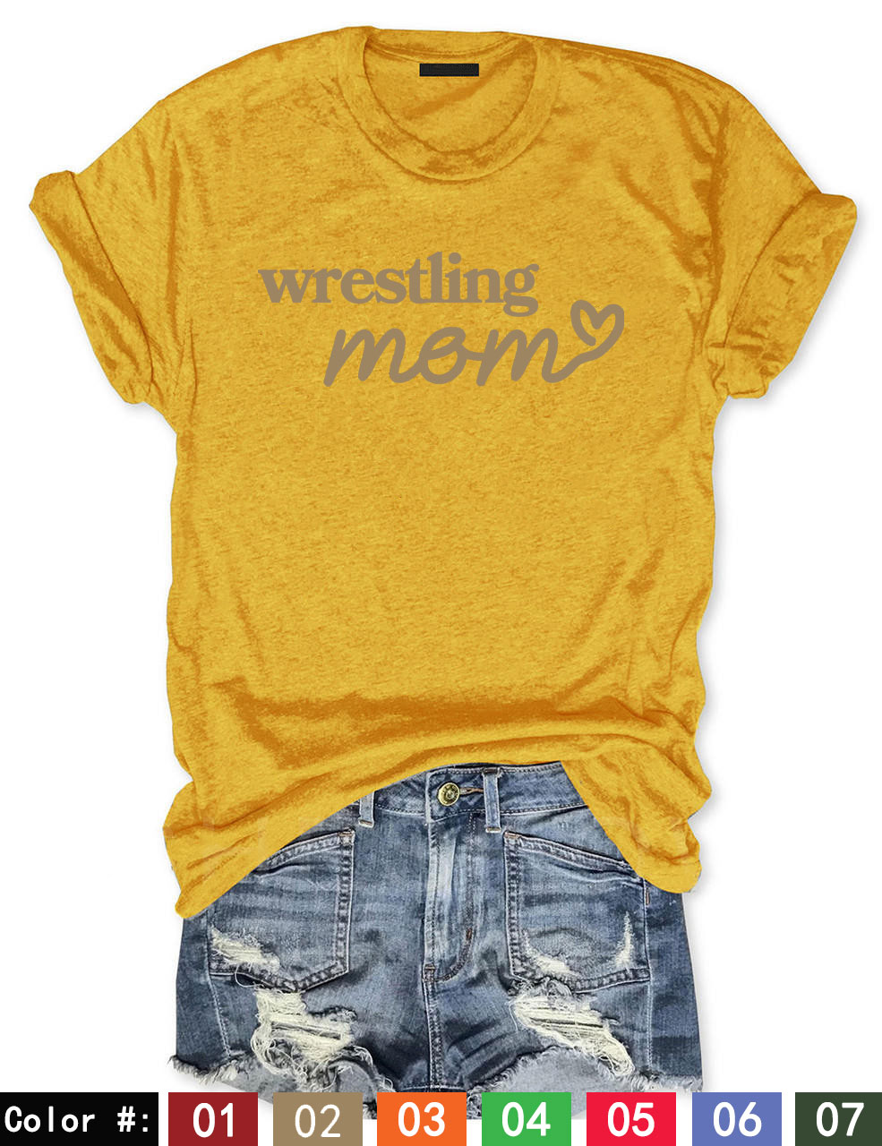 Custom Wrestling Mom T-shirt