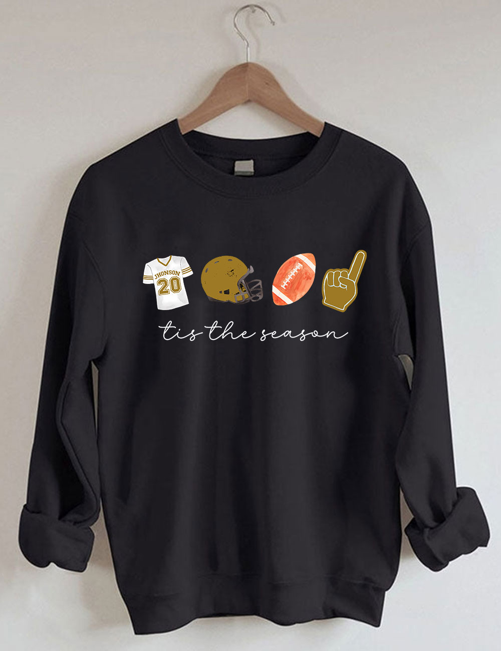 Custom Football Tis the Season Sweatshirt