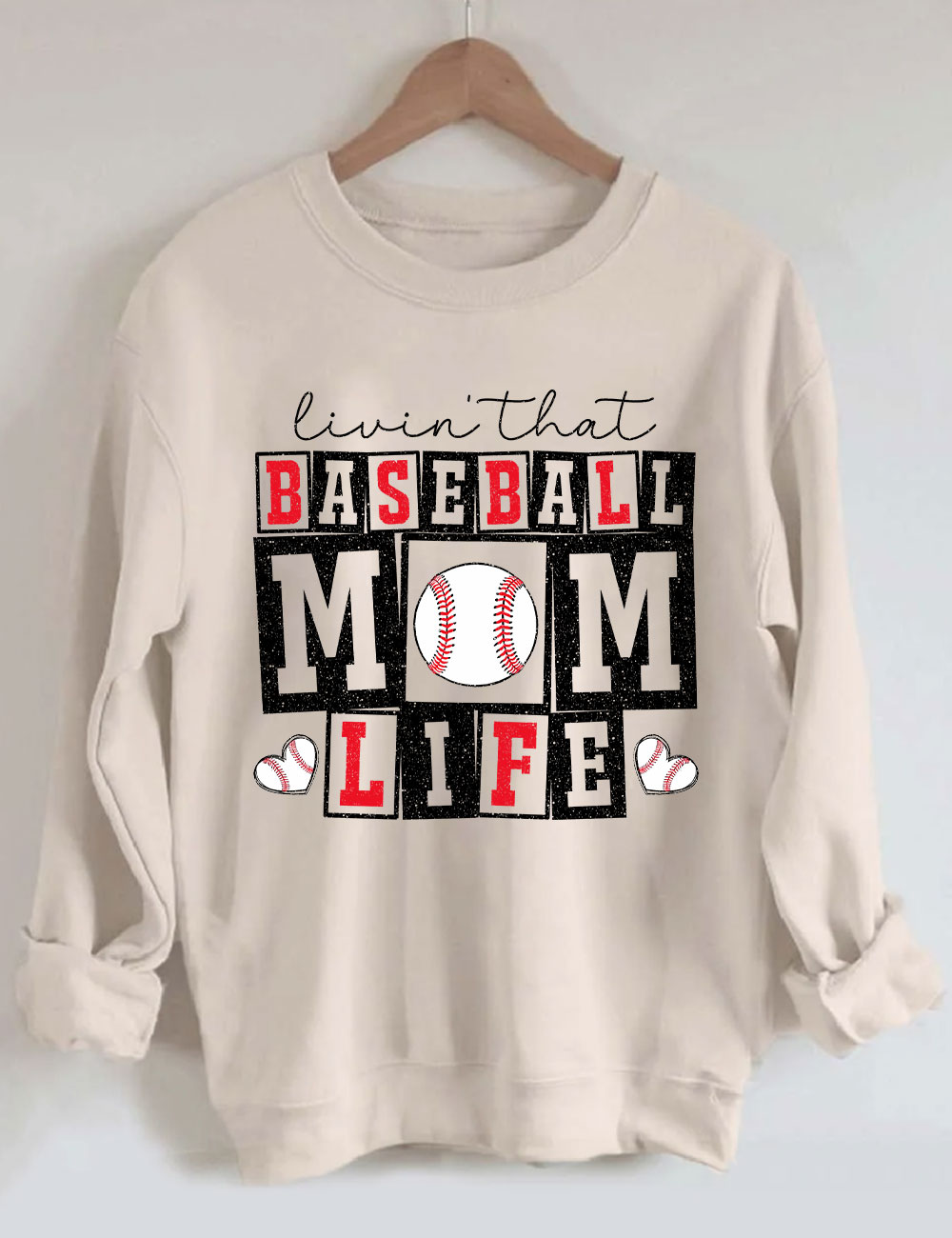 Baseball Mom Life  Sweatshirt