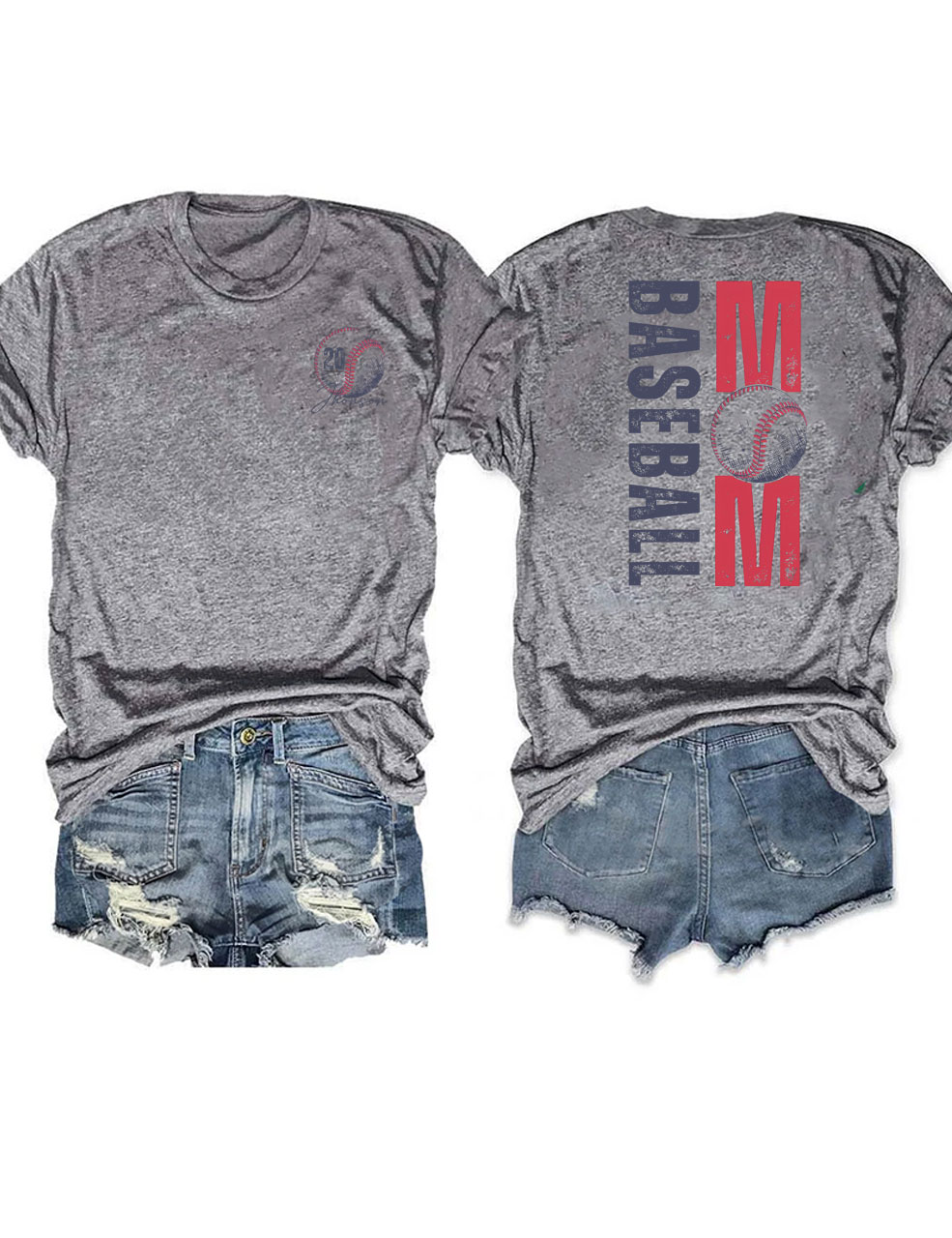 Custom Baseball Mom T-Shirt