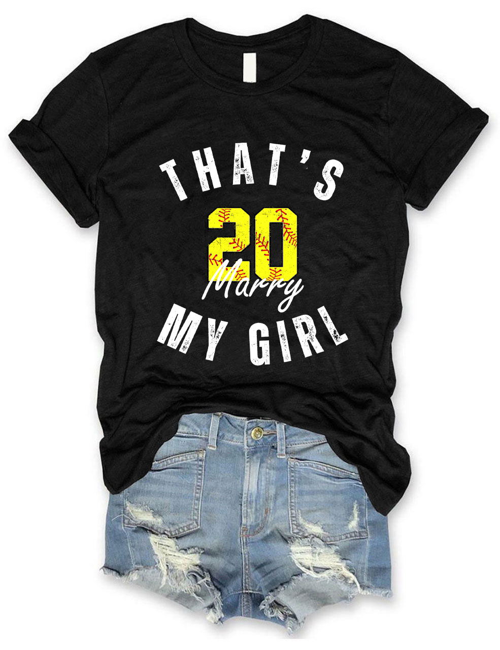 Custom That's My Girl Softball T-Shirt