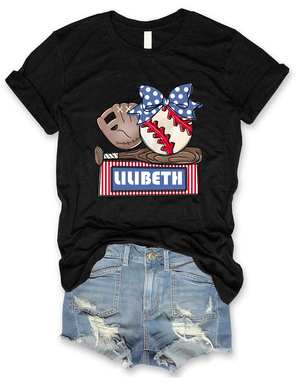 Custom Baseball Trio T-shirt