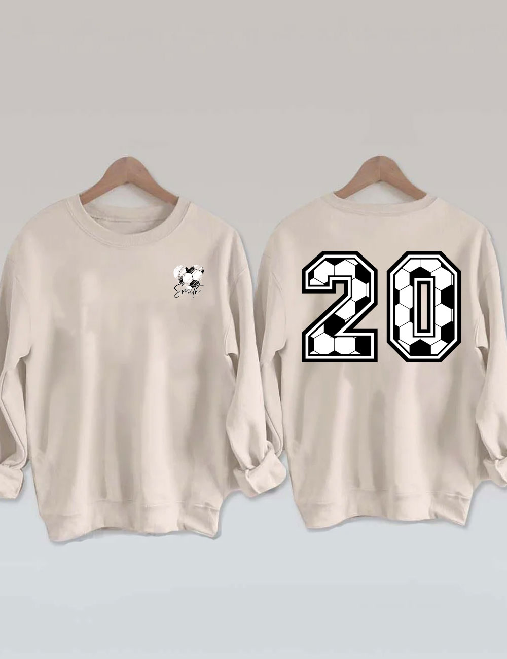 Custom  Soccer Heart Funny Sweatshirt