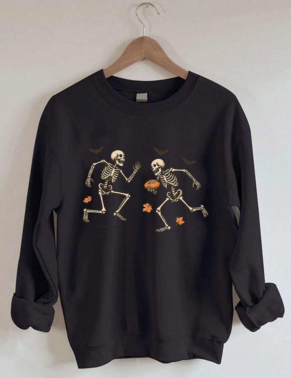 Funny Skeleton Football Halloween Sweatshirt