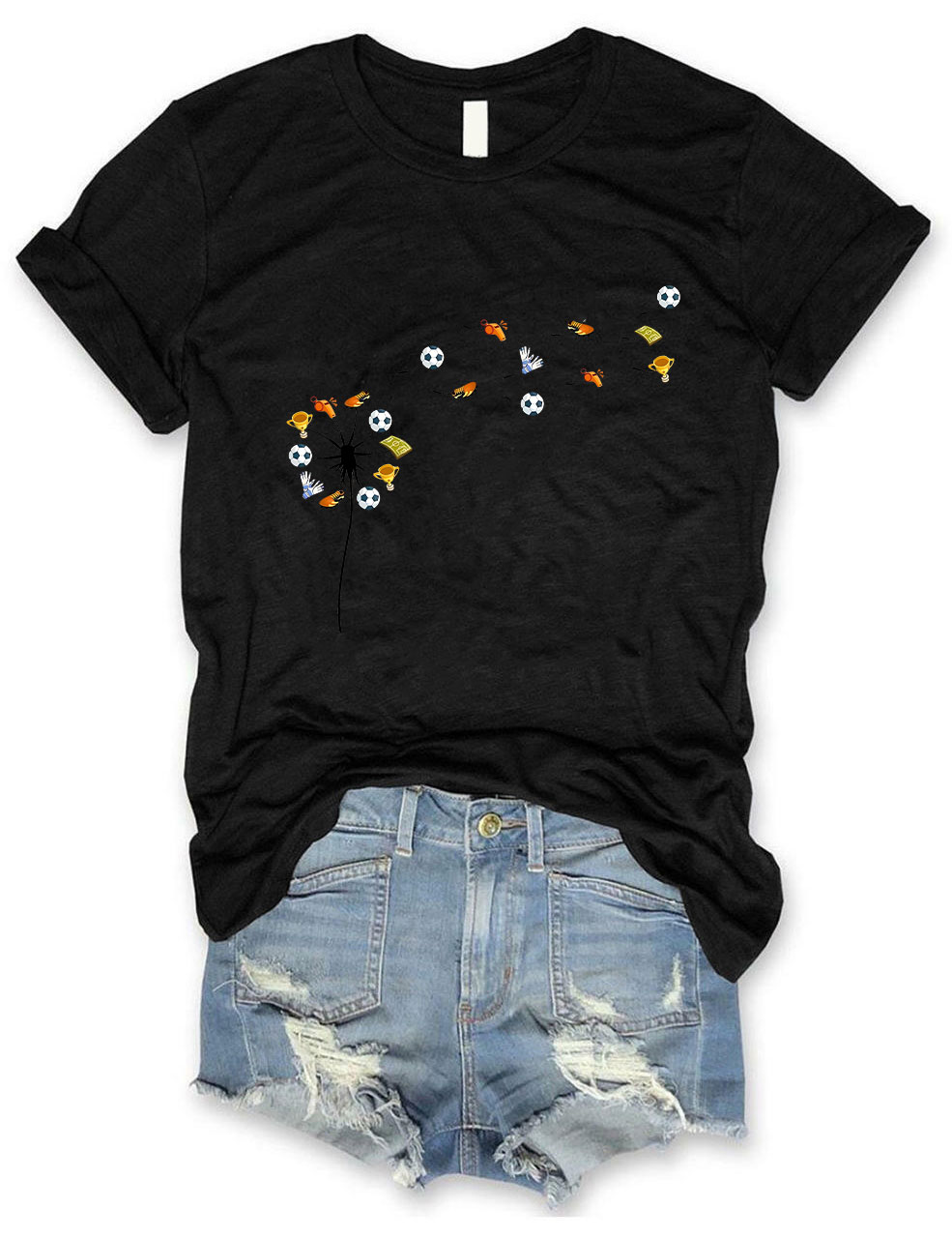 Soccer Dandelion Funny T-Shirt