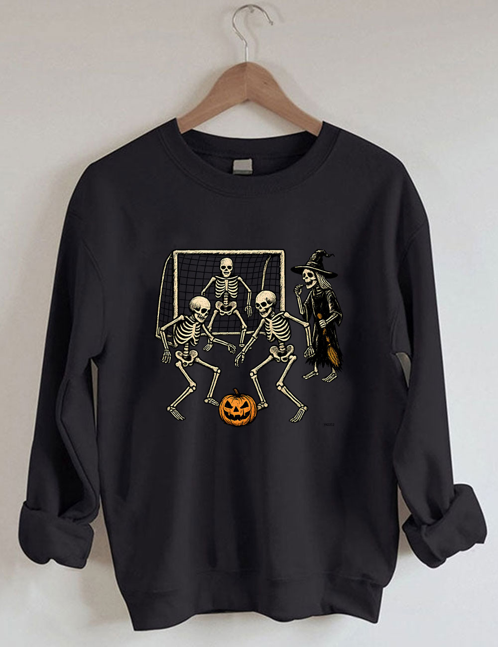 Skeletons Playing Soccer Funny Sweatshirt