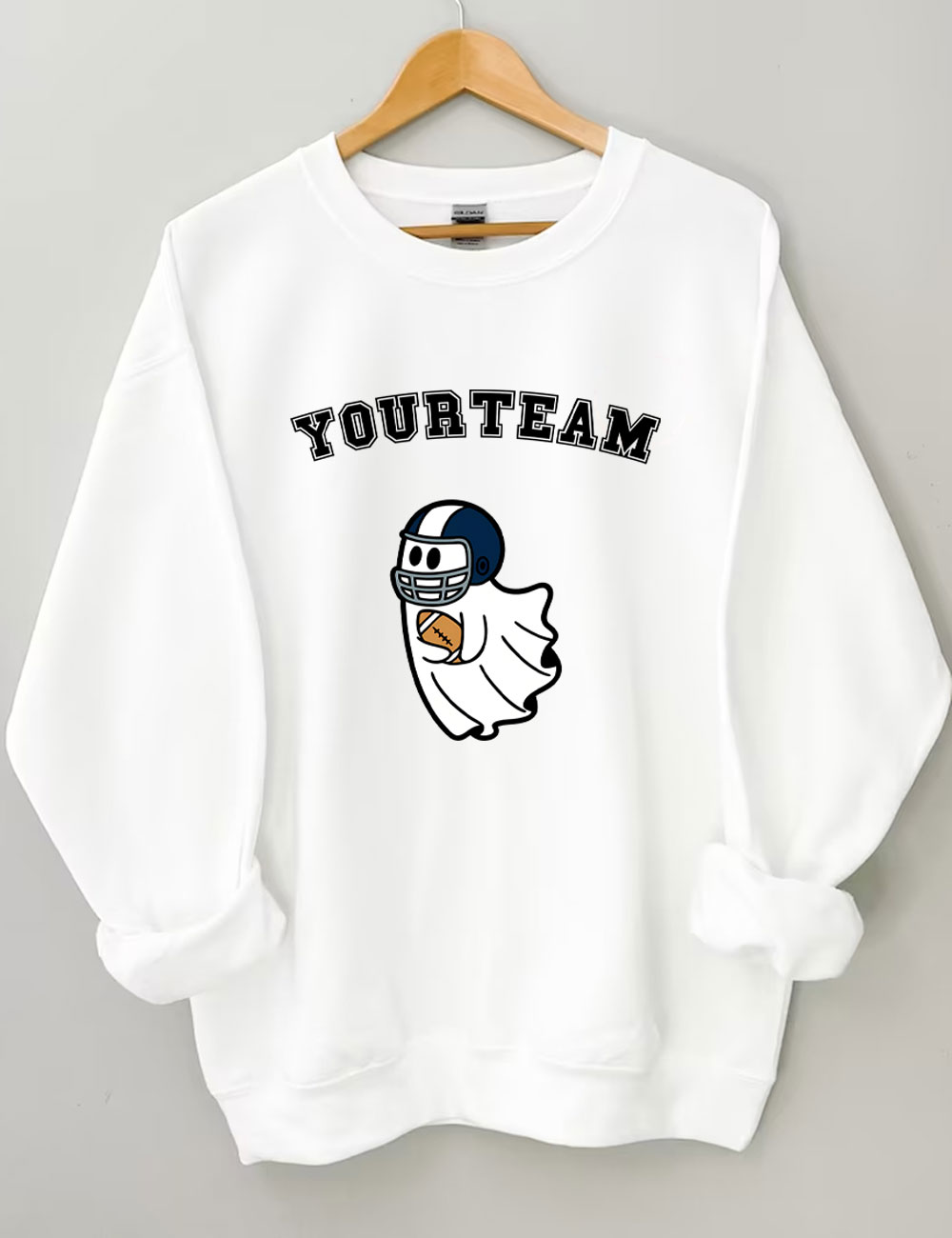 Custom Ghost Football Funny Sweatshirt
