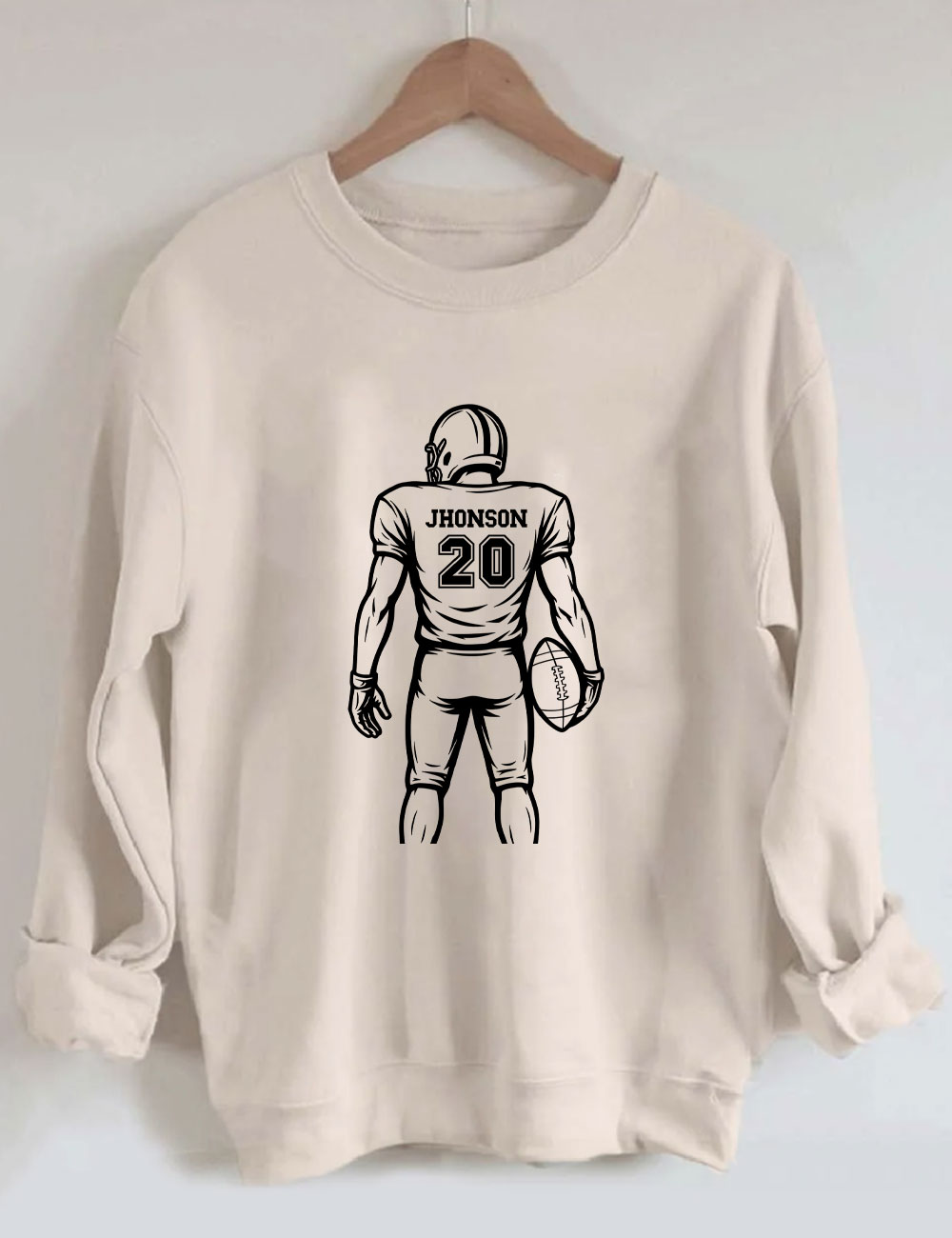 Custom Football Player Sweatshirt