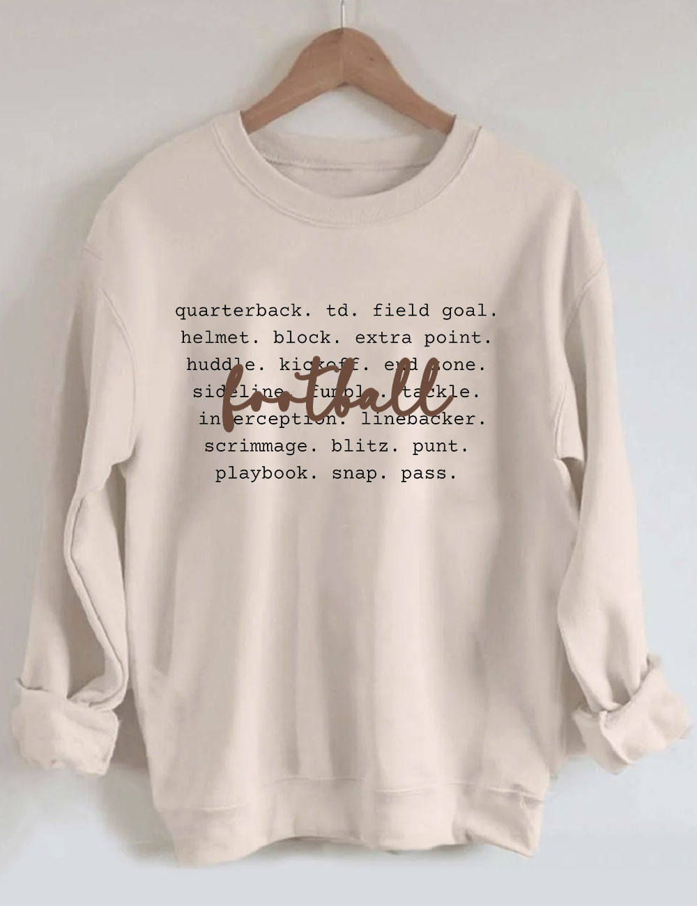 Football Words Funny Sweatshirt