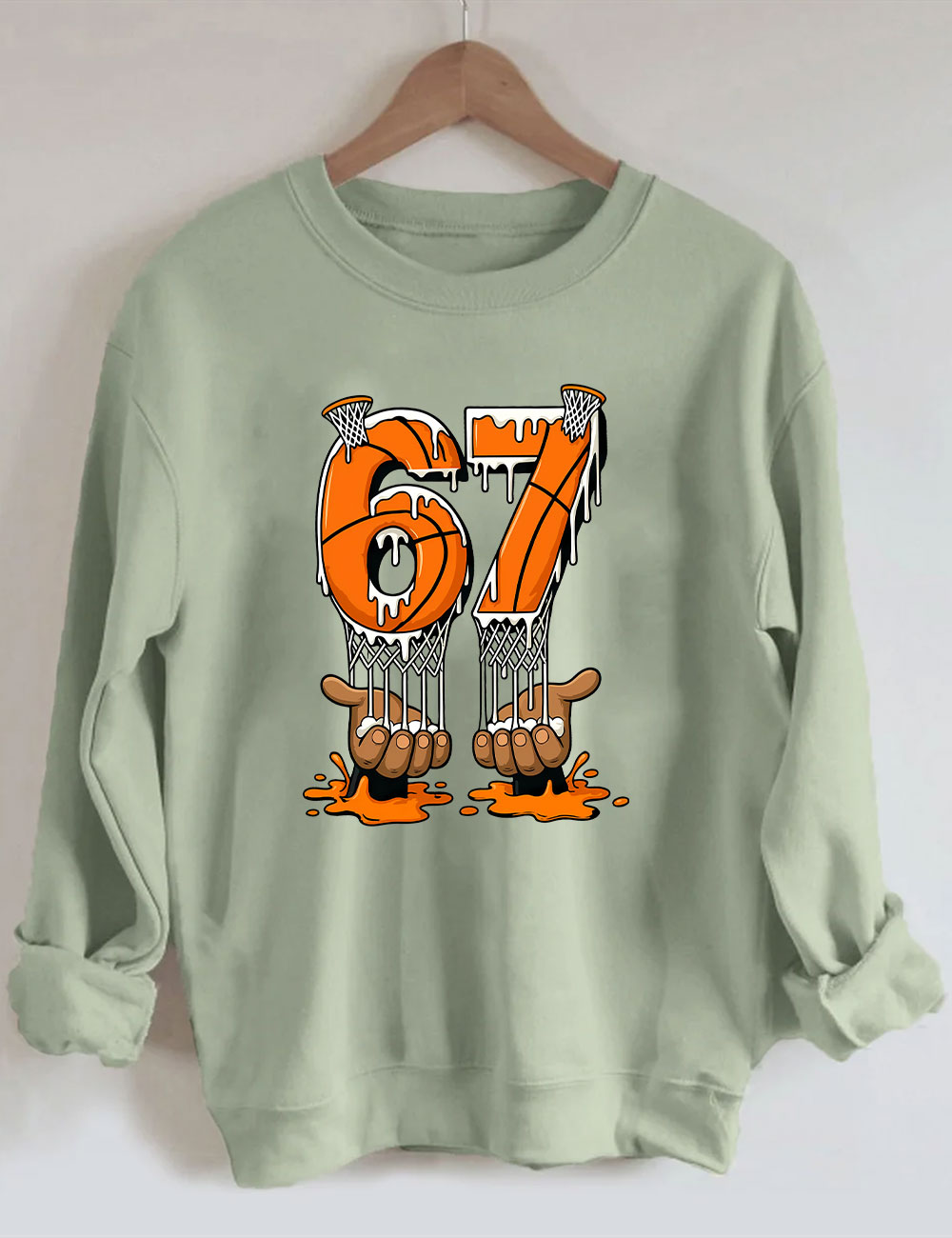 Trendy 67 Basketball Sweatshirt