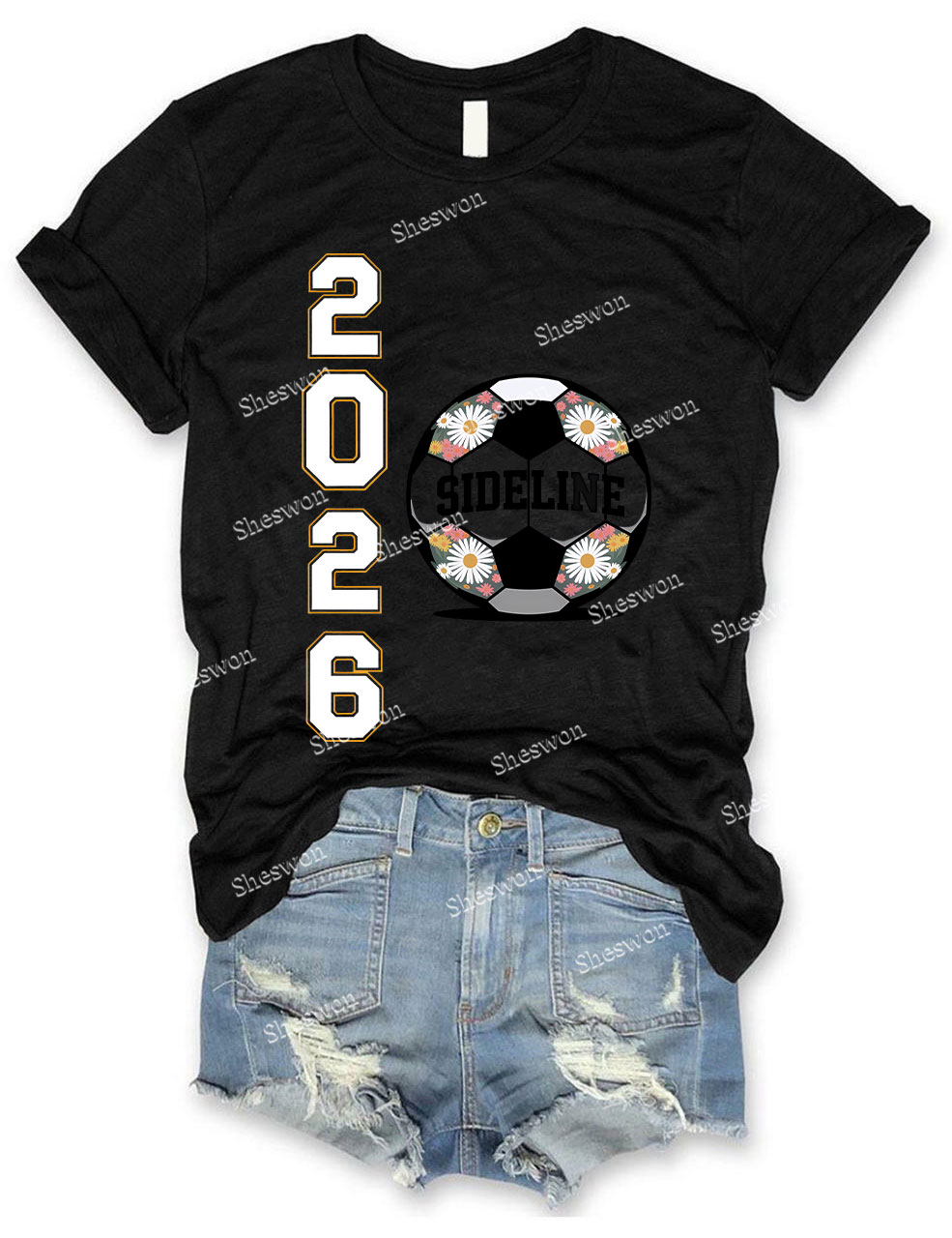 Custom Soccer 2026 sideline Funny T-shirt