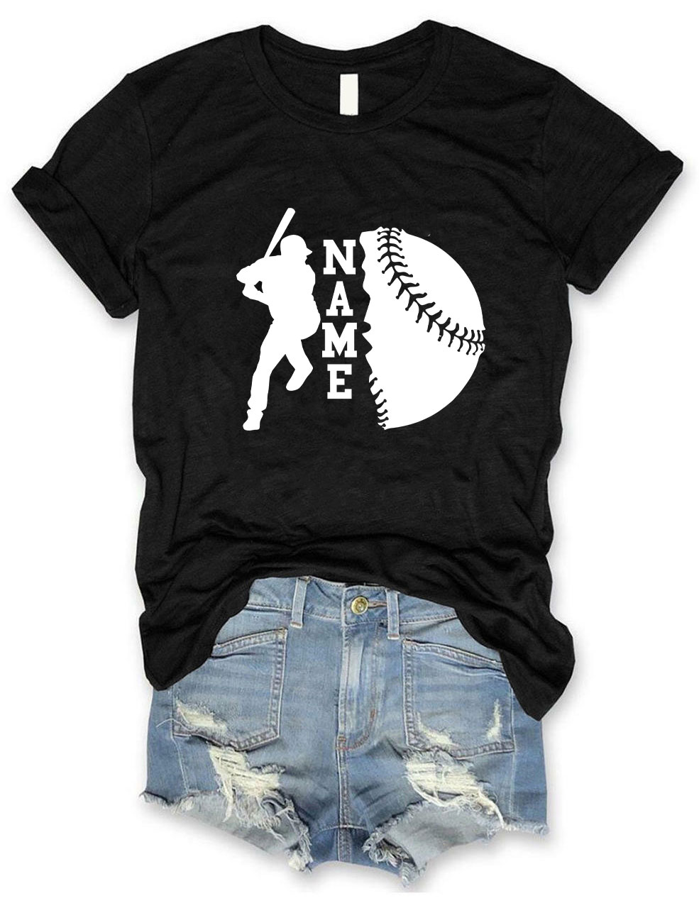 Custom Name Baseball T-shirt