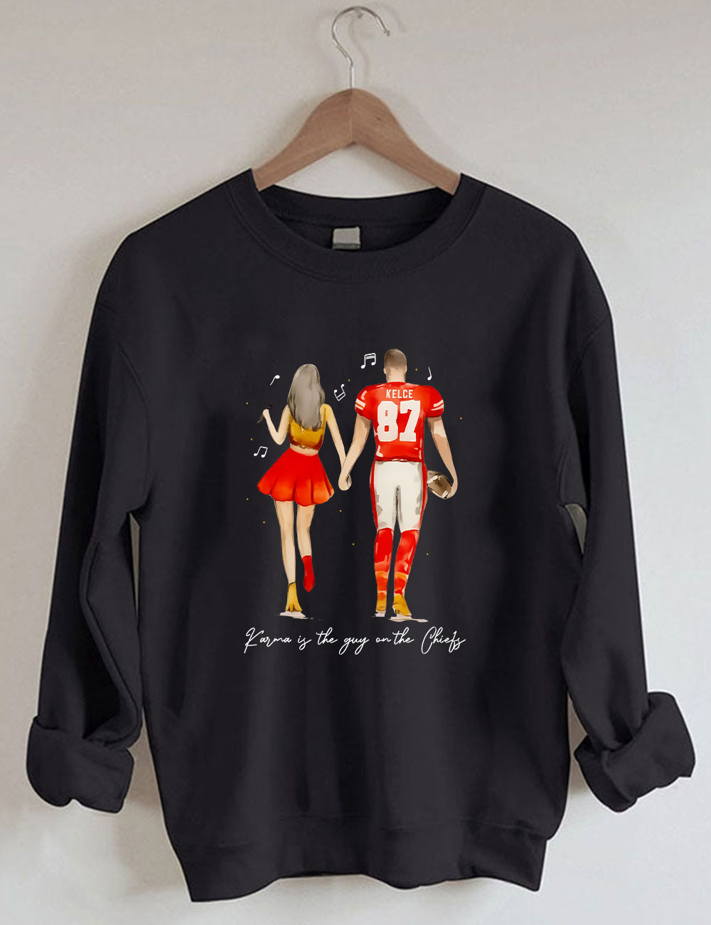 Taylor and Travis Chiefs Football Sweatshirt