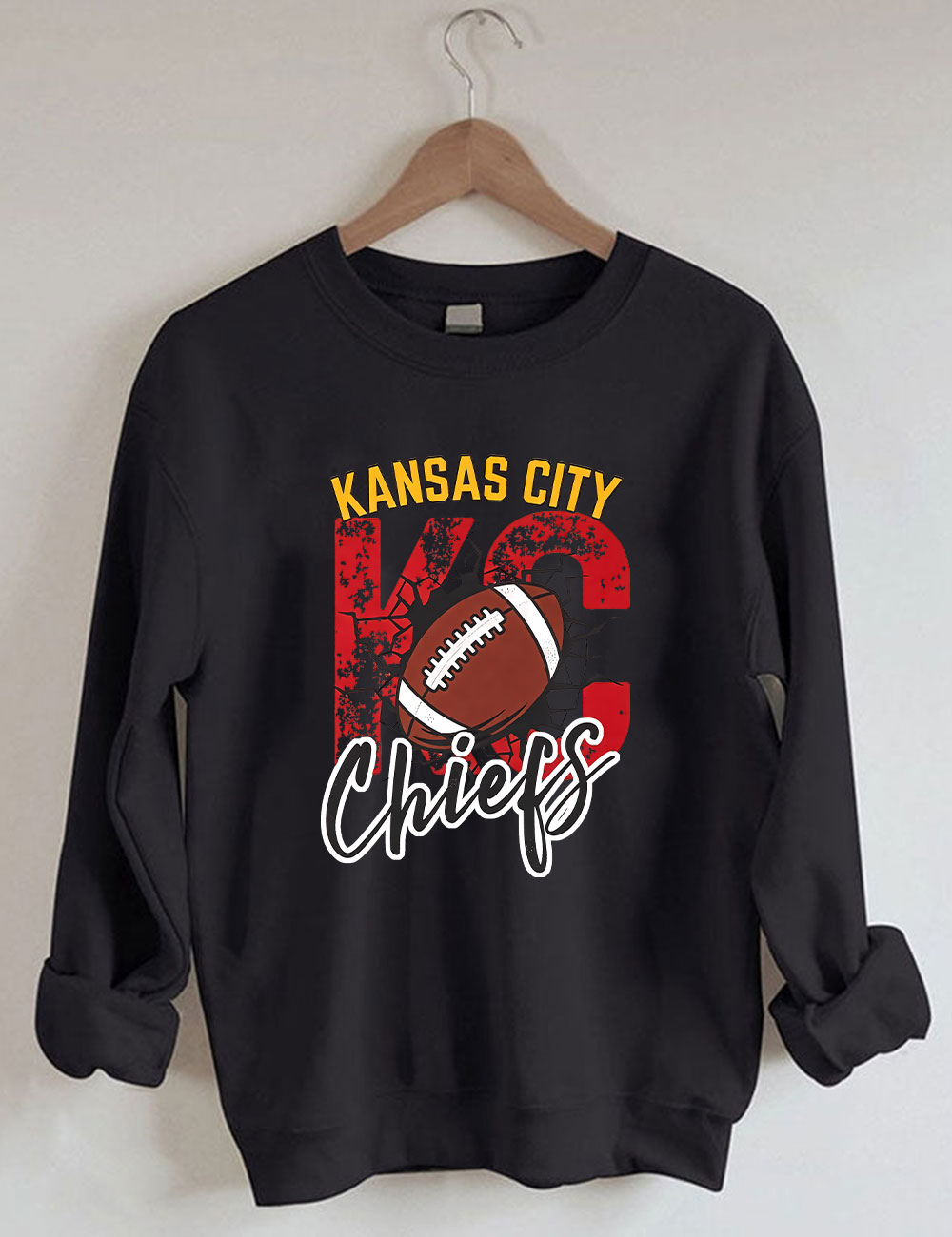 Kansas City Chiefs Football Helmet Sweatshirt