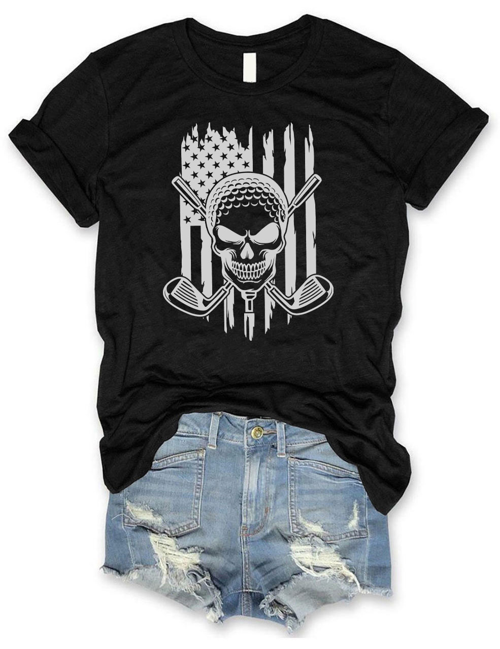 US Golf Skull T-shirt