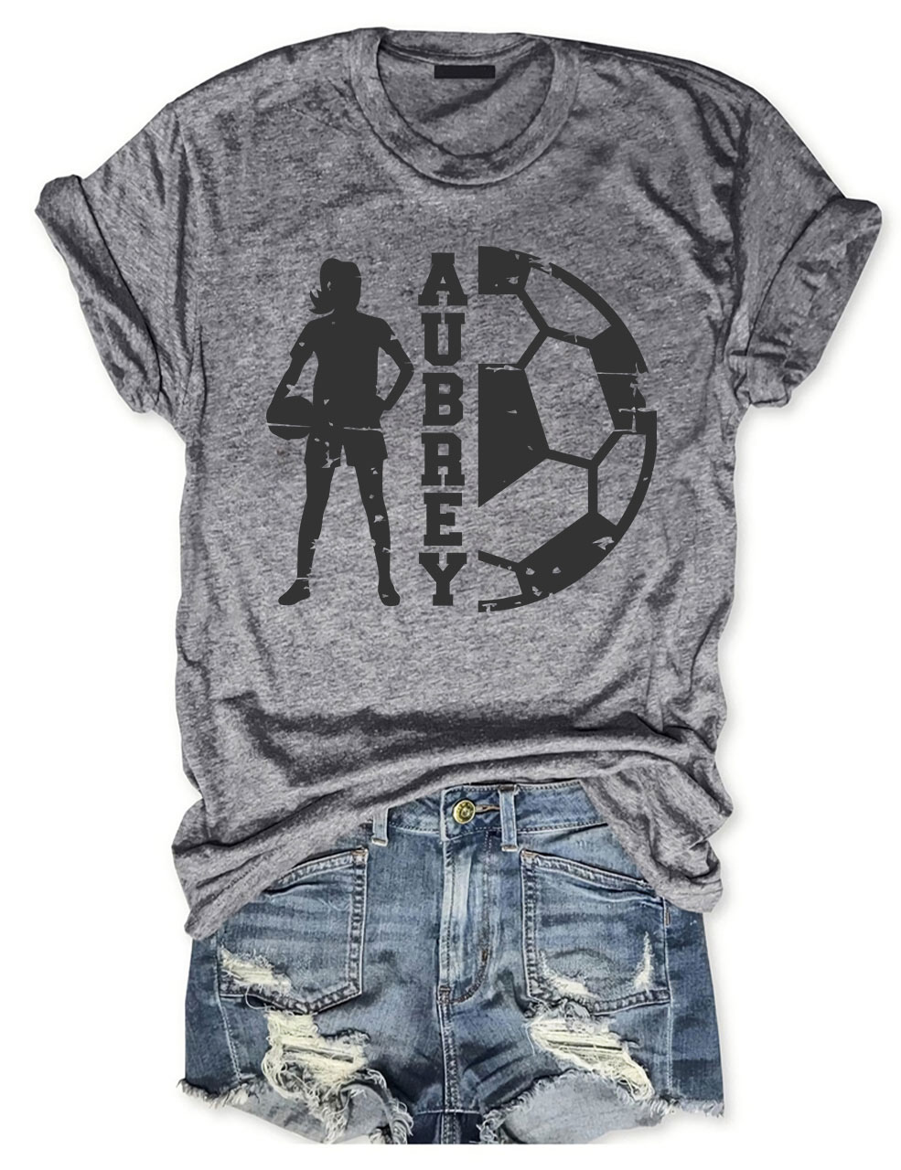 Girls Football Custom T-shirt