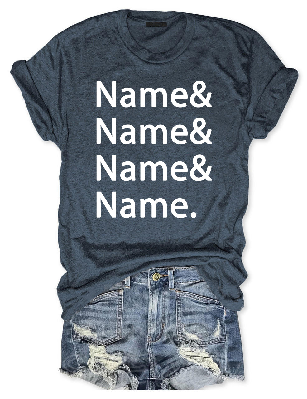 Custom Name List T-shirt