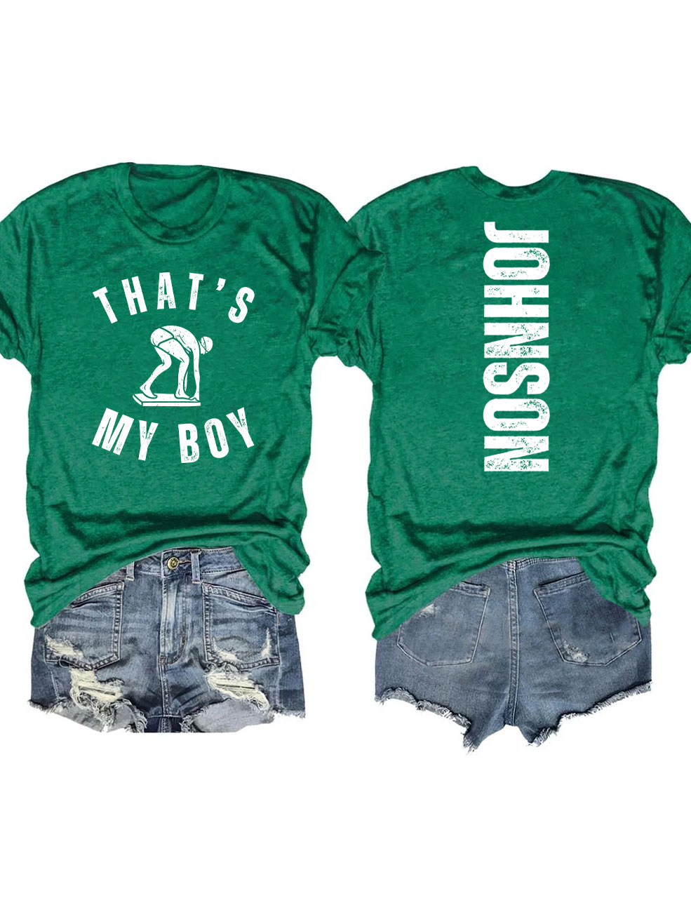 Custom That's My Boy Swim Mom T-shirt