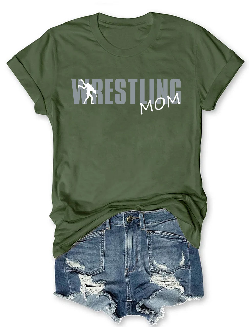Custom Wrestling Mom T-shirt
