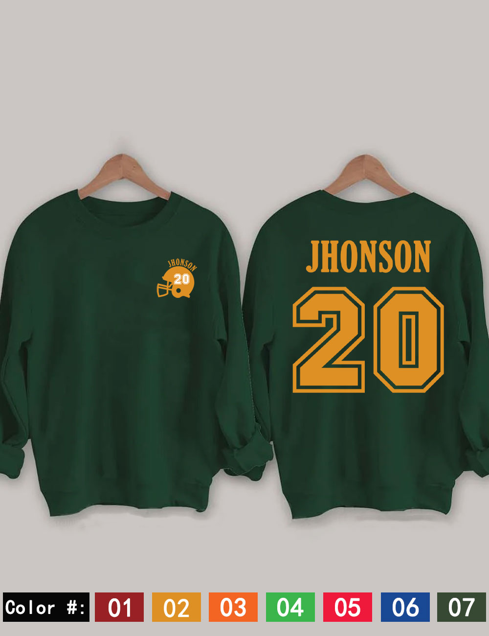 Custom Football Sweatshirt