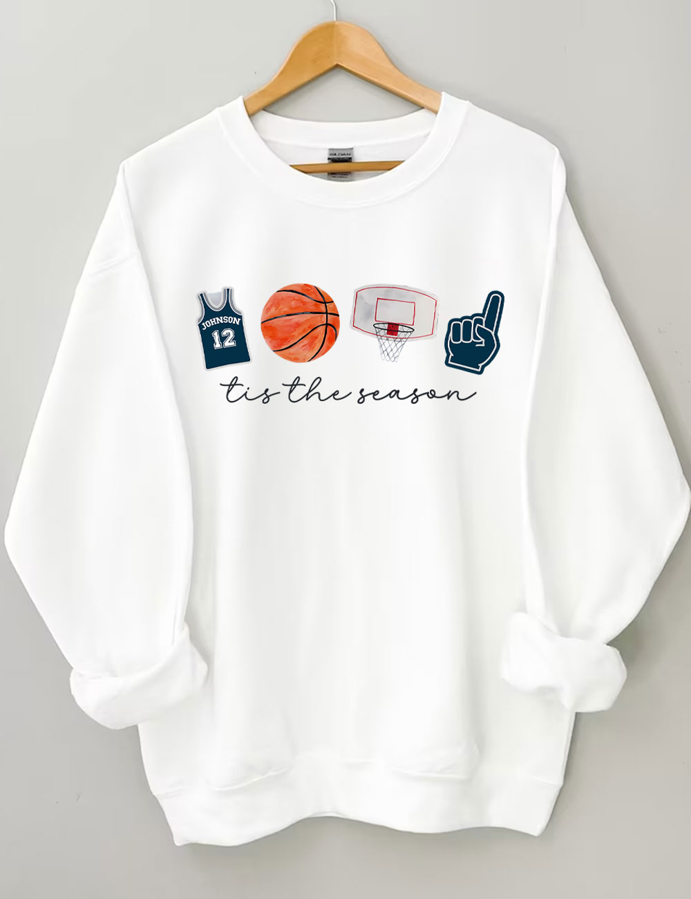 Custom Basketball Tis the Season Sweatshirt