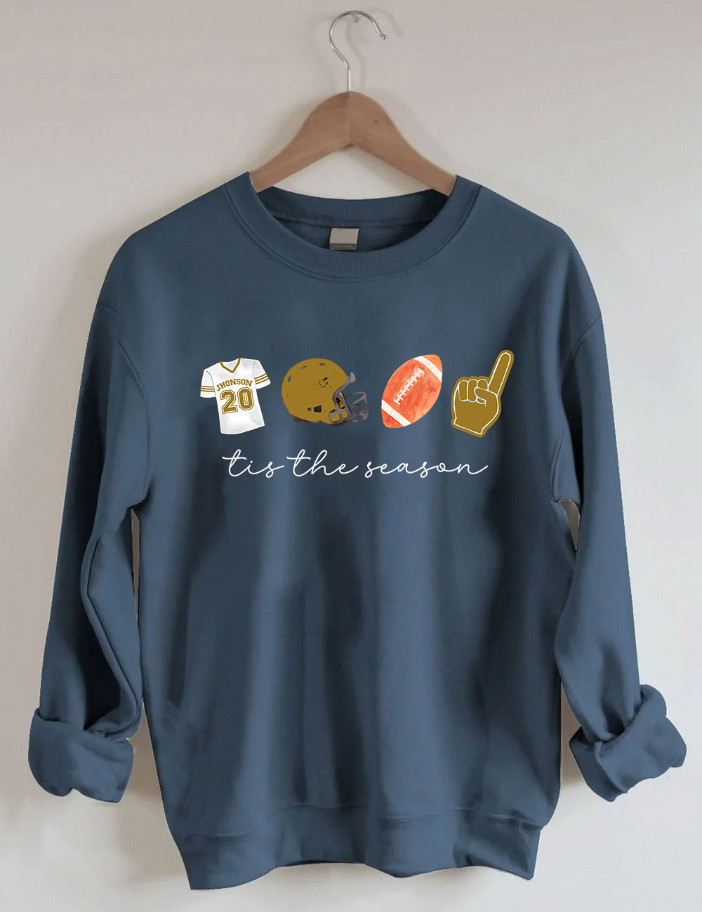 Custom Football Tis the Season Sweatshirt