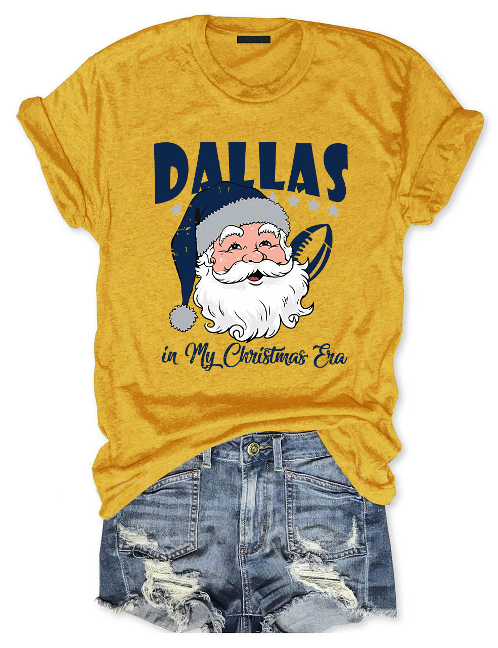 Vintage Dallas Football In My Christmas Era T-Shirt