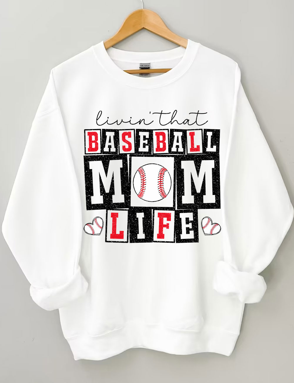 Baseball Mom Life  Sweatshirt